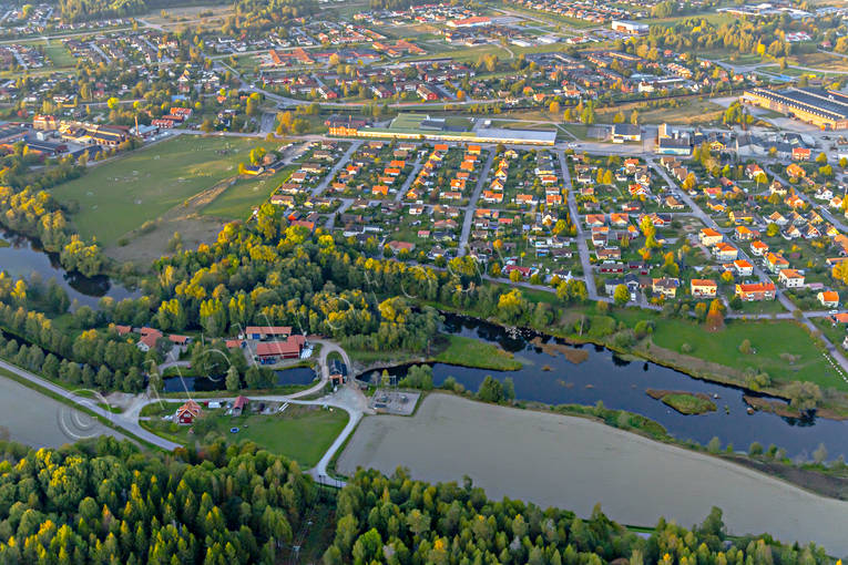 aerial photo, aerial photo, aerial photos, aerial photos, Arboga, Arbogan, drone aerial, drnarfoto, evening light, stder, Vstmanland