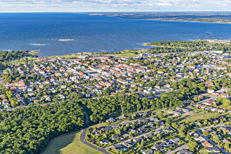 aerial photo, aerial photo, aerial photos, aerial photos, Borgholm, drone aerial, drnarfoto, oland, samhllen, summer