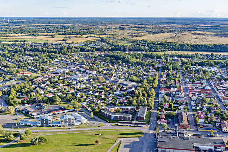aerial photo, aerial photo, aerial photos, aerial photos, Borgholm, drone aerial, drnarfoto, oland, samhllen, summer