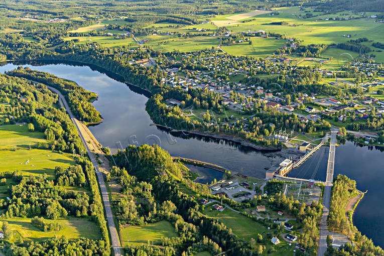 aerial photo, aerial photo, aerial photos, aerial photos, drone aerial, drnarbild, drnarfoto, fishing spots, Hammarstrand, Indal river, Jamtland, samhllen