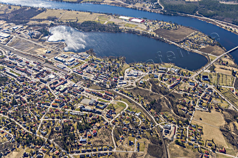 aerial photo, aerial photo, aerial photos, aerial photos, drone aerial, drnarfoto, Halsingland, Ljusdal, samhllen, spring