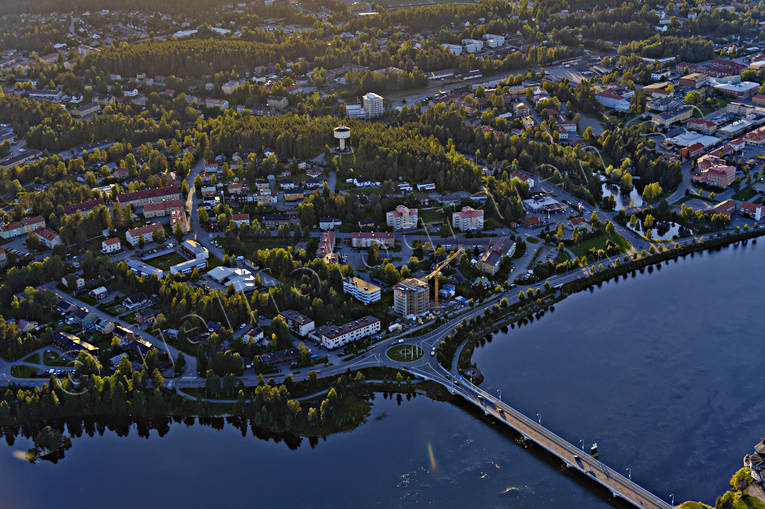 aerial photo, aerial photo, aerial photos, aerial photos, drone aerial, drnarfoto, Hotell Lappland, Lapland, Lycksele, samhllen, summer