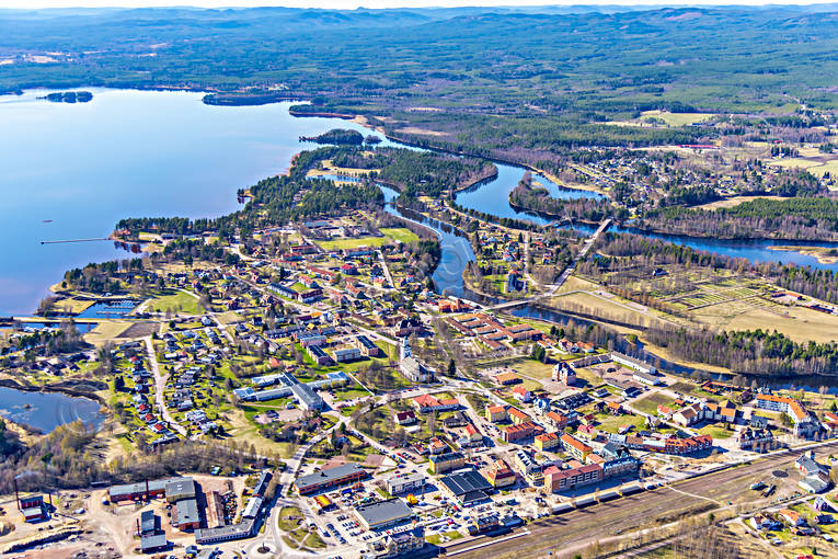 aerial photo, aerial photo, aerial photos, aerial photos, Dalarna, drone aerial, drnarfoto, Lilln, Orelven, Orsa, samhllen, spring