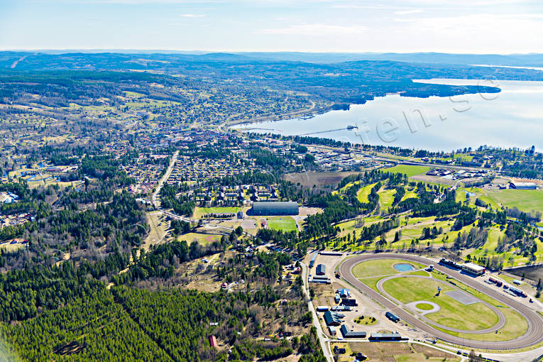 aerial photo, aerial photo, aerial photos, aerial photos, Dalarna, Dalatravet, drone aerial, drnarfoto, racing track, Rttvik, samhllen, Siljan, spring
