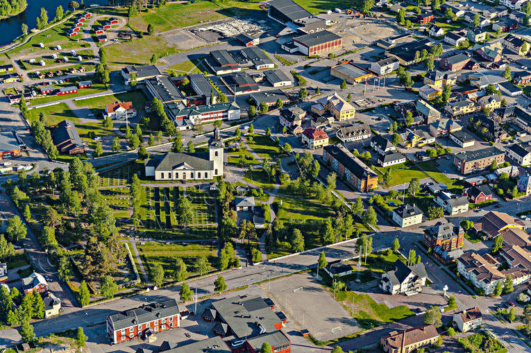aerial photo, aerial photo, aerial photos, aerial photos, drone aerial, drnarfoto, Herjedalen, samhllen, summer, Sveg
