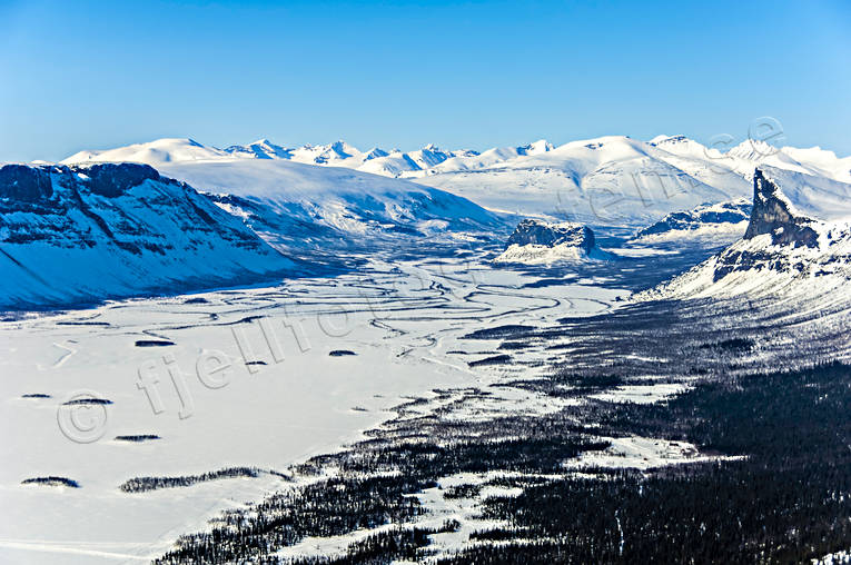 aerial photo, aerial photo, aerial photos, aerial photos, Aktse, drone aerial, drnarfoto, landscapes, Lapland, Nammasj, Nammatj, Rapa Valley, Skierfe, winter
