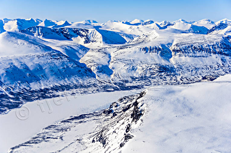 aerial photo, aerial photo, aerial photos, aerial photos, alpine, drone aerial, drnarfoto, landscapes, Lapland, Sarek, Vassjabakte, winter