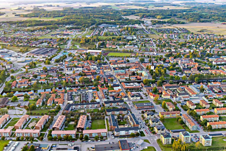 aerial photo, aerial photo, aerial photos, aerial photos, Arboga, drone aerial, drnarfoto, evening light, stder, summer, Vstmanland