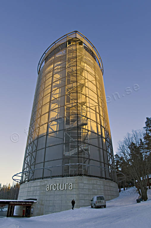 accumulator, accumulator tank, Arctura, attraction, attractions, culture, engineering projects, Jamtland, observation posts, Ostersund, present time, restaurant, thermos, thermos, view, water-tower