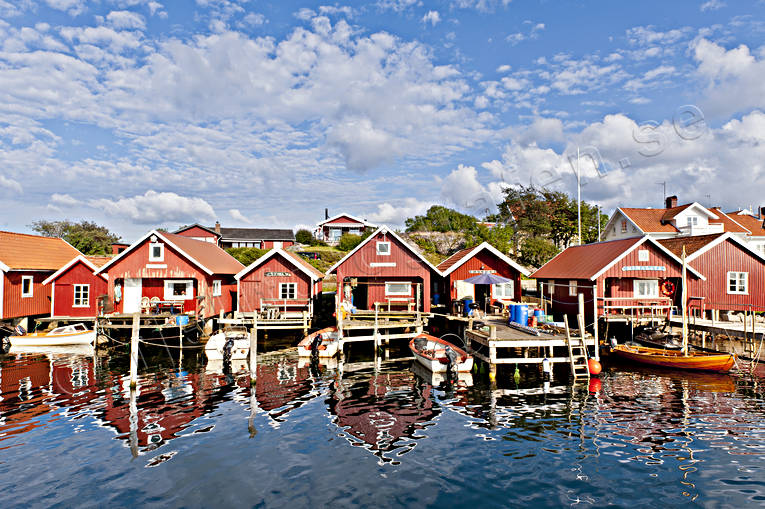 boat-houses, Bohusln, cabins, coast, fishing, Havstenssund, samhllen, sea, seasons, summer, work
