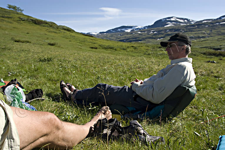 alpine hiking, back-packer, break, national park, Padjelanta, rest, summer, ventyr