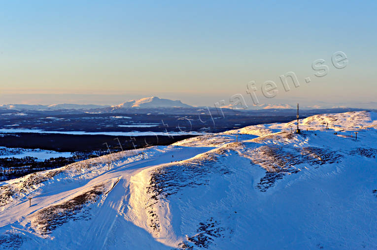aerial photo, aerial photo, aerial photos, aerial photos, Areskutan, Bydalen, chair-lift, ski-lift, drone aerial, drnarfoto, Jamtland, landscapes, West Mountain, winter