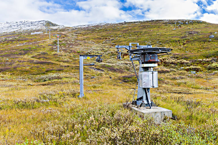 autumn, autumn colours, chair-lift, ski-lift, environment, landscapes, lift, liftstolpar, mountain top, nature, slplift, Stendalen, vndhjul