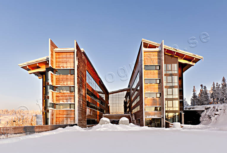 alpine mountains, Are, buildings, Copper Hill, engineering projects, house, Jamtland, landscapes, real estate, snow, winter