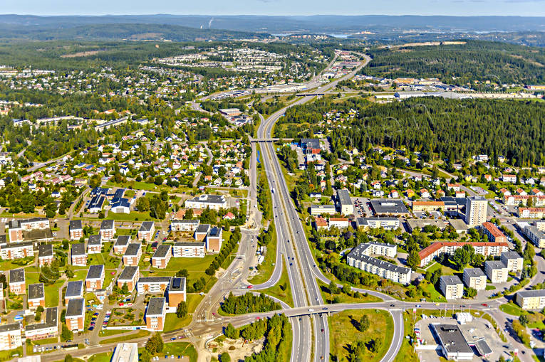aerial photo, aerial photo, aerial photos, aerial photos, drone aerial, drnarfoto, E4 highway, european highway, landscapes, Medelpad, road, Sknsberg, stder, summer, Sundsvall