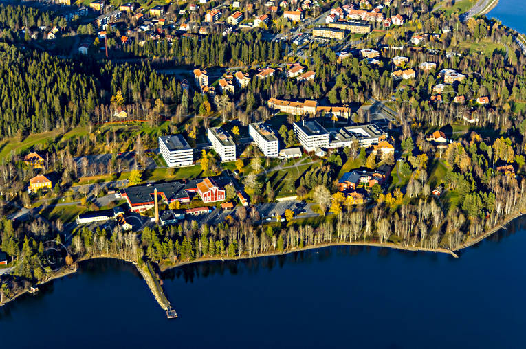 aerial photo, aerial photo, aerial photos, aerial photos, autumn, drone aerial, drnarfoto, Froson, Frs Strand, Frsklinikerna, Jamtland, Ostersund, stder