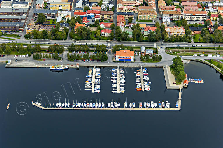 aerial photo, aerial photo, aerial photos, aerial photos, boats, communications, drone aerial, drnarfoto, harbour, Jamtland, Ostersund, port, small-boat harbour, stder, summer, water