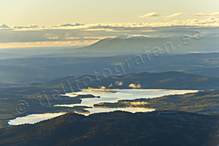 autumn, Helge lake, Jamtland, lake, landscapes, morning light, mountain, mountain lake, view