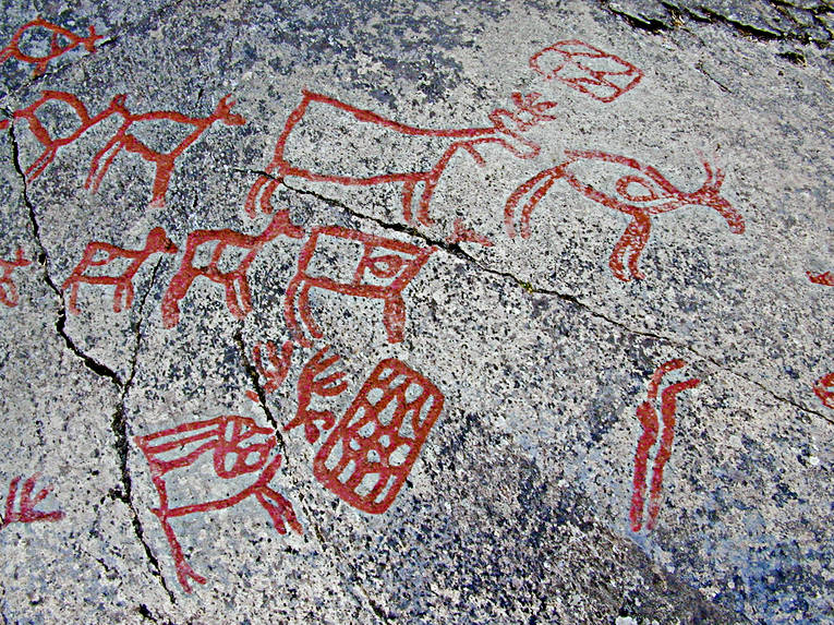 ancient monuments, antiquity, culture, Glsa, hunting, petroglyph, petroglyphs, runor, stone age, trapping