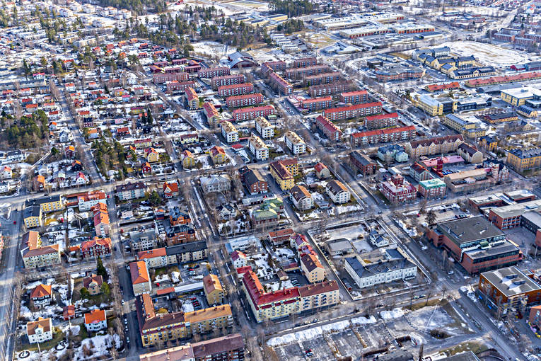 aerial photo, aerial photo, aerial photos, aerial photos, drone aerial, drnarfoto, Jamtland, Karlslund, Ostersund, stder, winter