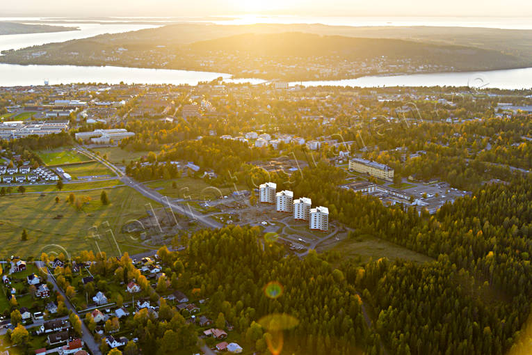aerial photo, aerial photo, aerial photos, aerial photos, autumn, drone aerial, drnarfoto, Jamtland, Karlslund, Ostersund, samhllen, tower building