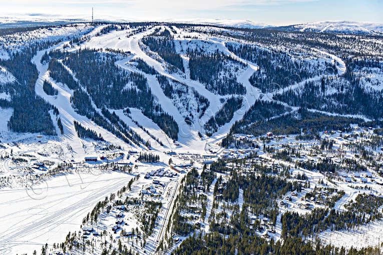 aerial photo, aerial photo, aerial photos, aerial photos, drone aerial, drnarfoto, installations, Jamtland, Klovsjo, ski resort, ski resort, ski slopes, winter