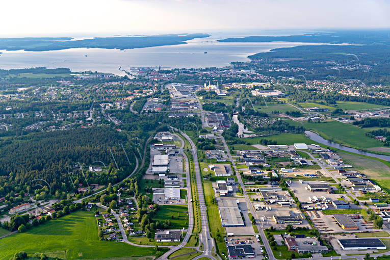 aerial photo, aerial photo, aerial photos, aerial photos, drone aerial, drnarfoto, Leksberg, Mariestad, stder, summer, Vnern, Vstergtland