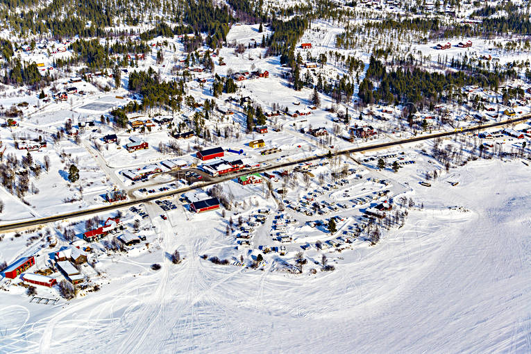 aerial photo, aerial photo, aerial photos, aerial photos, drone aerial, drnarbild, drnarfoto, Herjedalen, installations, Lofsdalen, samhllen, ski resort, ski resort, ski slopes, winter