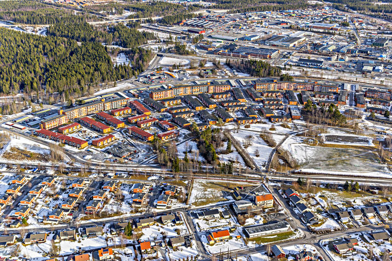 aerial photo, aerial photo, aerial photos, aerial photos, drone aerial, drnarfoto, Jamtland, Lugnvik, Ostersund, stder, winter