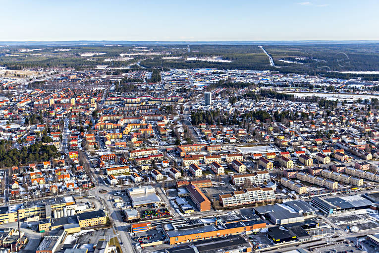 aerial photo, aerial photo, aerial photos, aerial photos, Blomngen, drone aerial, drnarfoto, Jamtland, Marielund, Ostersund, stder, winter