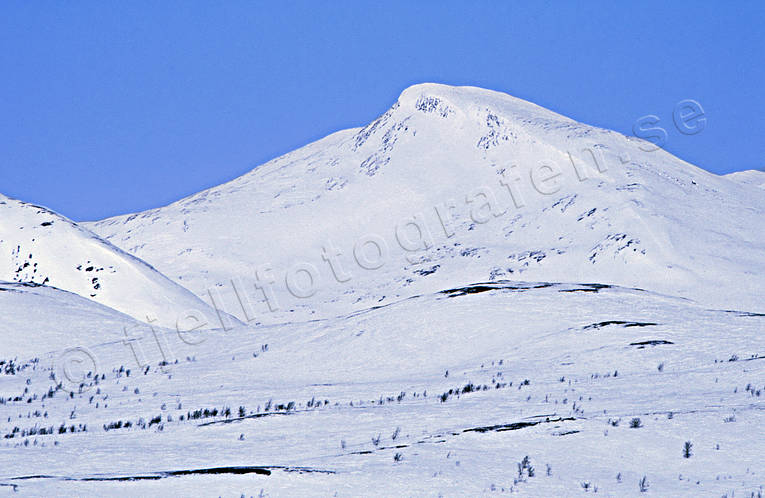 Darneke, landscapes, Lapland, mountain, mountain range, winter