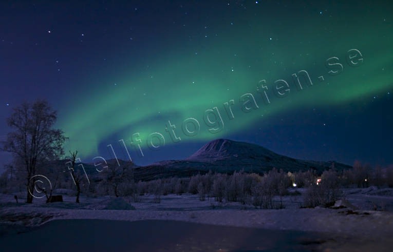 nature, Nikkaluokta, northern lights, polar lights, polar night, sky, winter
