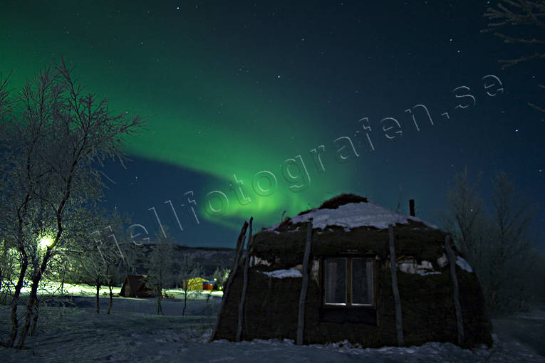 nature, northern lights, peat teepee, polar lights, polar night, sky, teepee, winter