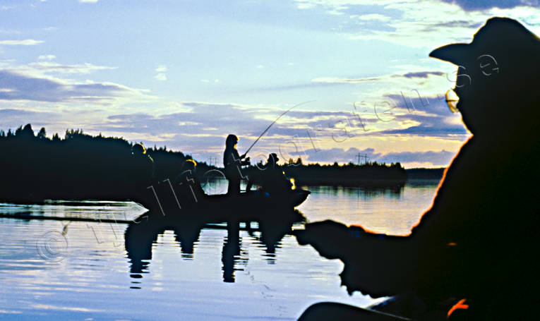 angling, backlight, boat fishing, evening fishing, fishing, Indal river, reel, reel fishing, silhouette, spin fishing, spinning