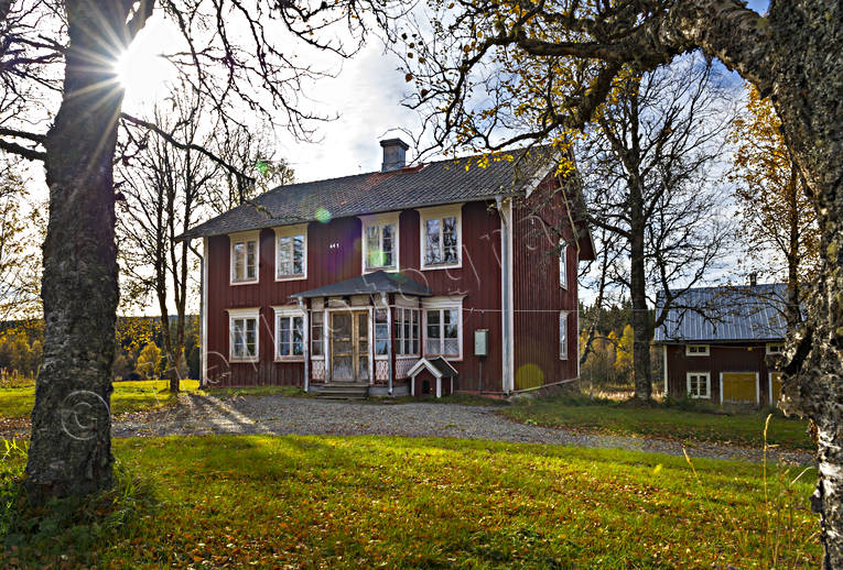 autumn, buildings, farms, house, installations, Jamtland, landscapes, old, rdmlad, Skalstugevgen