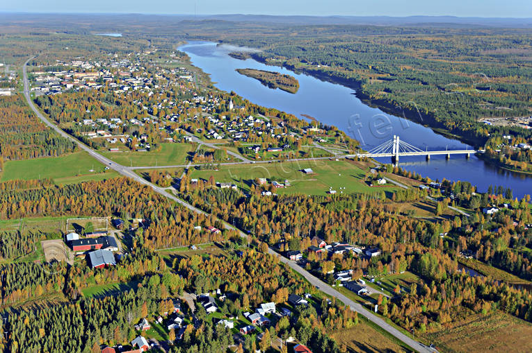 aerial photo, aerial photo, aerial photos, aerial photos, autumn, drone aerial, drnarfoto, landscapes, North Bothnia, Pajala, samhllen