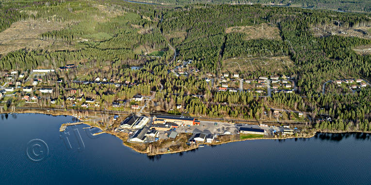 aerial photo, aerial photo, aerial photos, aerial photos, autumn, drone aerial, drnarfoto, installations, Jamtland, near shore, Pilgrimstad, samhllen