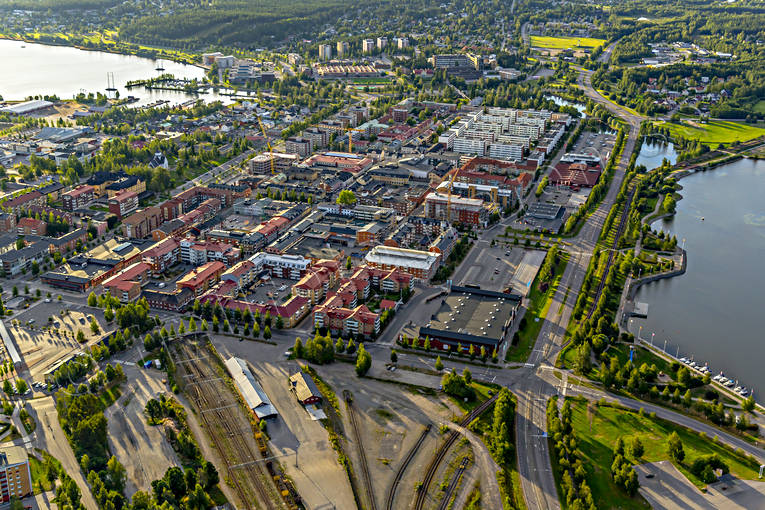 aerial photo, aerial photo, aerial photos, aerial photos, centre, drone aerial, drnarfoto, landscapes, North Bothnia, Pitea, samhllen, summer