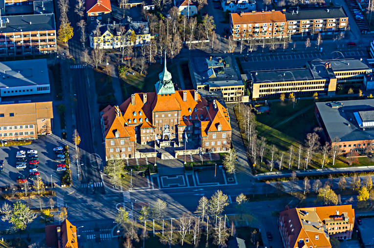 aerial photo, aerial photo, aerial photos, aerial photos, autumn, centre, drone aerial, drnarfoto, Jamtland, Ostersund, Rdhuset, stder