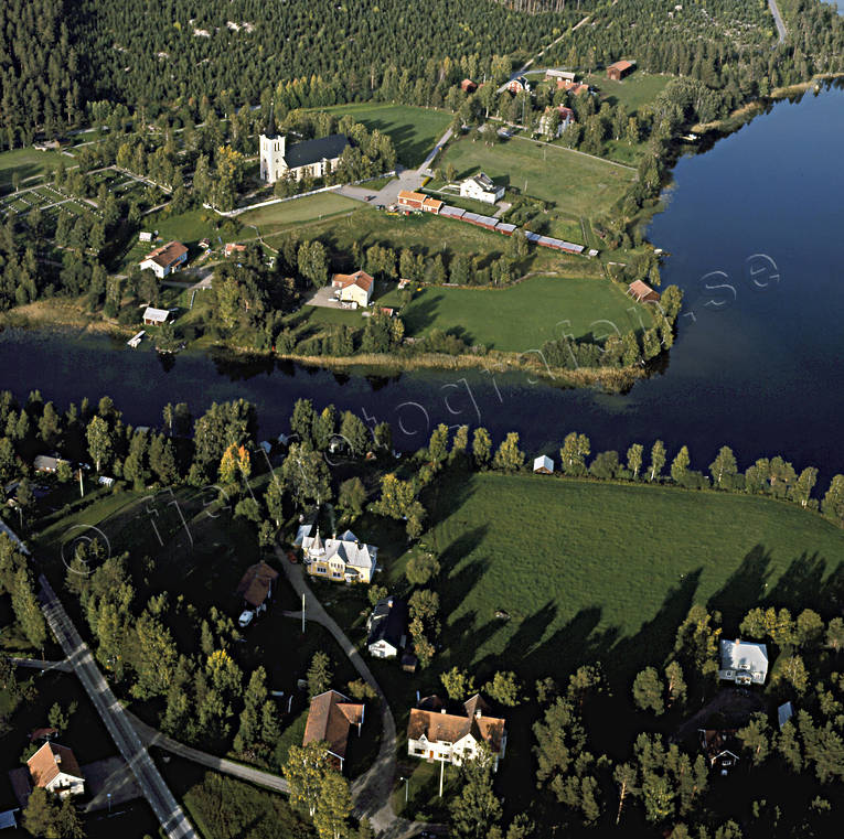 aerial photo, aerial photo, aerial photos, aerial photos, church, church, churches, drone aerial, drnarfoto, Jamtland, Revsund, samhllen, villages