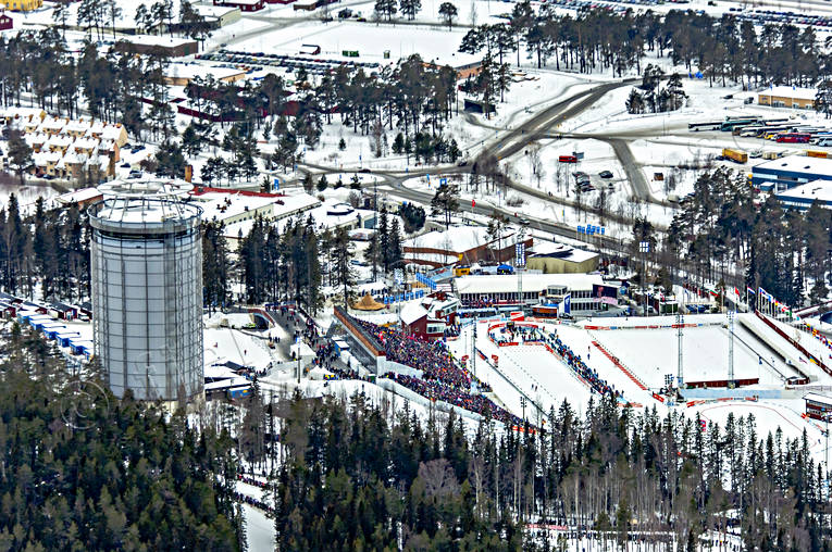 aerial photo, aerial photo, aerial photos, aerial photos, Arctura, biathlon, drone aerial, drnarfoto, Jamtland, Ostersund, ski stadium, stder, tvlingsarena, VM 2008, winter