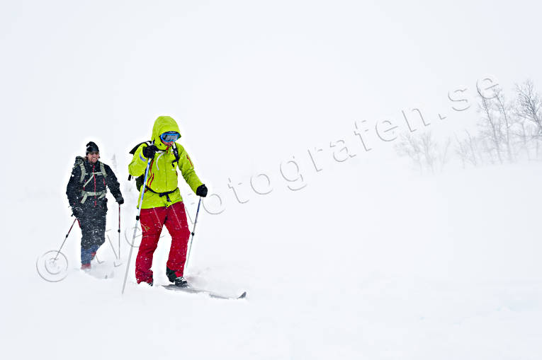 outdoor life, ski touring, skier, skiing, snow storm, sport, winter, ventyr
