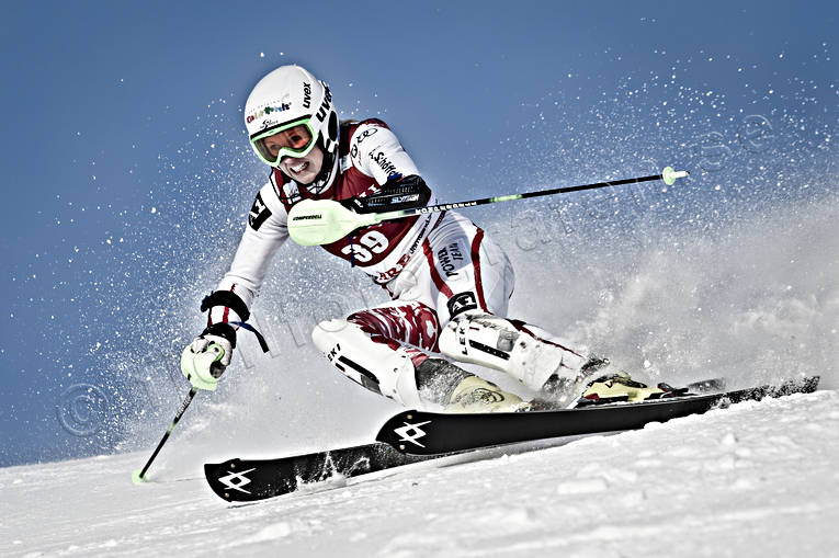 competition, down-hill running, skier, skiing, slalom, sport, winter, ventyr