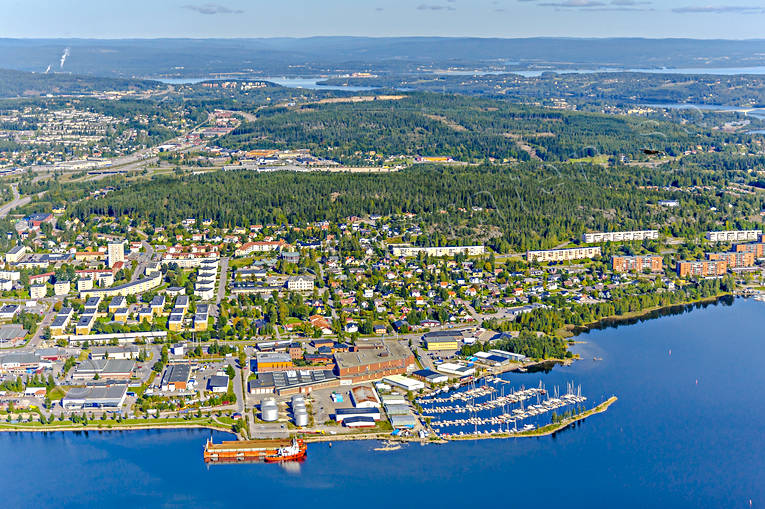 aerial photo, aerial photo, aerial photos, aerial photos, drone aerial, drnarfoto, factory, installations, landscapes, Medelpad, port, Sknsberg, small-boat harbour, stder, summer, Sundsvall