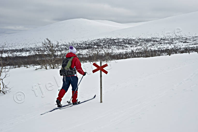 Herjedalen, landscapes, national park, national parks, ski touring, skier, skiing, Sododalen, Sonfjllet, winter