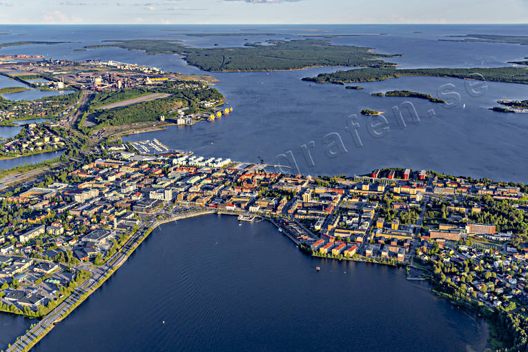 aerial photo, aerial photo, aerial photos, aerial photos, drone aerial, drnarfoto, Lulea, Norra fjrden, Norra hamnen, North Bothnia, Stadsviken, stder, summer