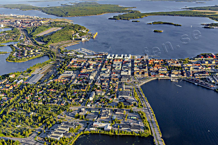 aerial photo, aerial photo, aerial photos, aerial photos, drone aerial, drnarfoto, Lulea, Norra hamnen, North Bothnia, Stadsviken, stder, summer
