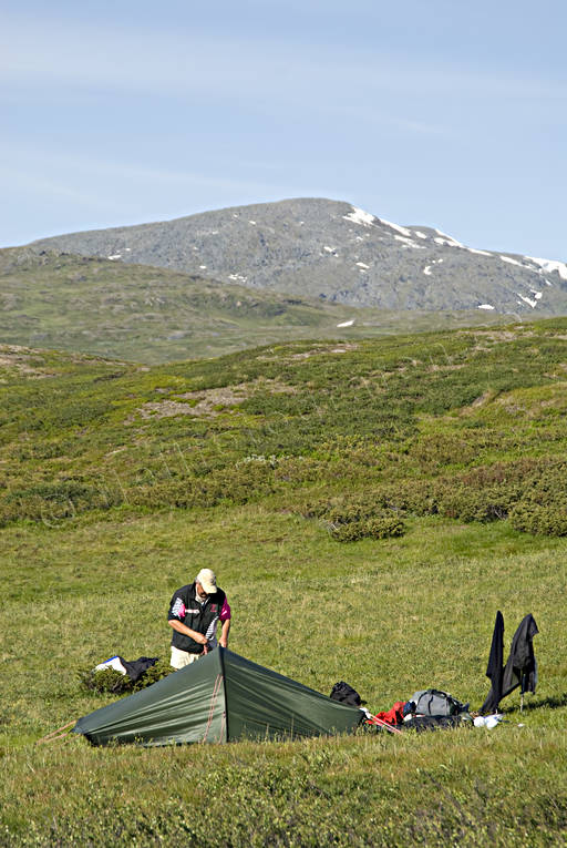 alpine hiking, national park, Padjelanta, summer, tent, tent camp, ventyr