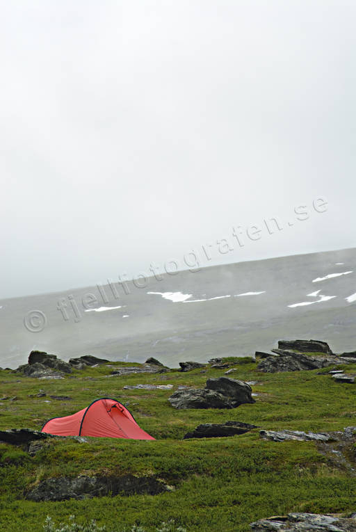 alpine hiking, fog, national park, Padjelanta, rain, summer, tent, ventyr