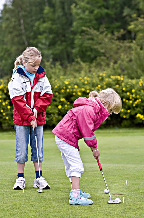 children, golf, golf player, golfare, green, green, mjlkerd, practise, putt, putting, sport, summer, various, youngsters